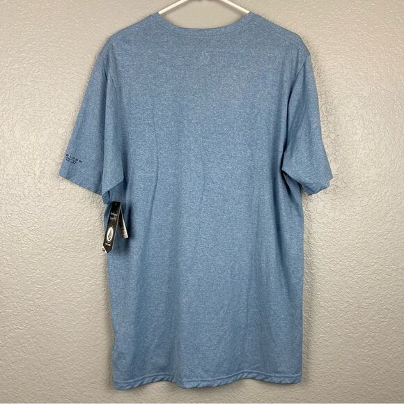 Volcom Mens Anti-UV 30+ UPF Crew Neck Short Sleeve Pullover T-Shirt Blue XL NWT - Picture 2 of 13